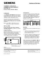 Siemens Cerberus Pyrotronics NIM-1M Installation Instructions preview