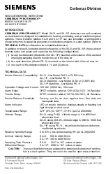 Siemens Cerebrus Pyrotronics SA-11P Installation/Wiring Instructions preview