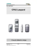 Siemens CF62 Service Manual preview