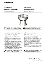 Siemens CHBA221 Series Installation Instruction preview