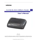 Siemens CL-010 User Manual предпросмотр