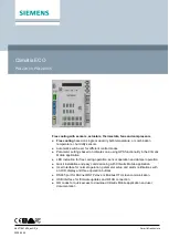 Siemens Climatix ECO POL224.00 Manual preview