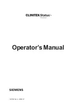 Preview for 3 page of Siemens CLINITEK Status Operator'S Manual