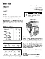 Siemens CLM Series Instructions & Installation Manual preview