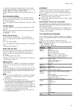 Предварительный просмотр 21 страницы Siemens CM778GN.1B User Manual And Installation Instructions