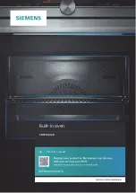 Предварительный просмотр 1 страницы Siemens CN878G4 6B Series Instruction Manual