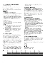 Предварительный просмотр 28 страницы Siemens CN878G4.6B User Manual And Installation Instructions