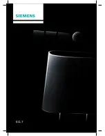 Preview for 1 page of Siemens Coffee machine Instructions Manual