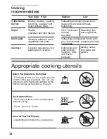 Preview for 14 page of Siemens Cooktop Operating Instructions Manual