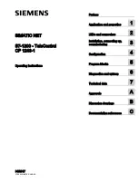 Preview for 1 page of Siemens CP 1243-1 Operating Instructions Manual