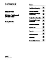 Preview for 1 page of Siemens CP 1243-8 IRC Operating Instructions Manual