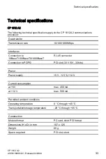 Preview for 33 page of Siemens CP 1612 A2 Operating Instructions Manual