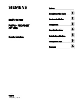 Siemens CP 1626 Operating Instructions Manual preview