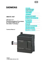 Preview for 1 page of Siemens CP 243-1 IT Technical Manual