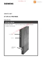 Preview for 1 page of Siemens CP 443-5 Basic Manual