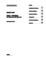 Preview for 1 page of Siemens CP 5613 A3 Operating Instructions Manual