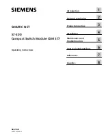 Siemens CSM 377 Operating Instructions Manual предпросмотр