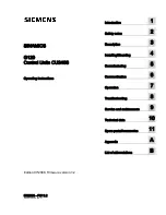 Preview for 3 page of Siemens CU240S DP-F Operating Instructions Manual