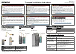 Siemens CUA20 Compact Installation Instructions preview