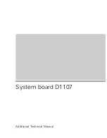 Preview for 1 page of Siemens D1107 Additional Technical Manual