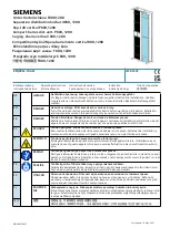 Предварительный просмотр 1 страницы Siemens d1200 Operating Instructions Manual