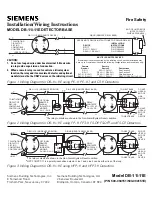 Siemens DB-11 Installation/Wire Connection Manual preview