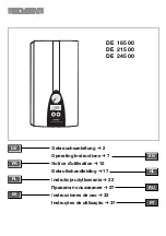 Siemens DE 18500 Operating Instructions Manual preview