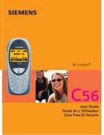 Siemens De inspired C56 User Manual предпросмотр