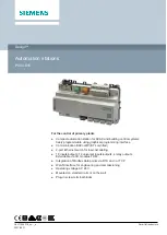 Предварительный просмотр 1 страницы Siemens Desigo PXC4.E16 Manual