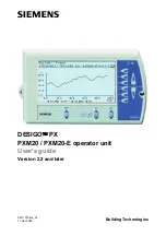 Предварительный просмотр 1 страницы Siemens DESIGO PXM20 User Manual