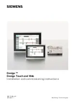 Preview for 1 page of Siemens Desigo Touch Series Installation And Commissioning Instructions