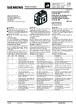 Siemens DF11 Series Manual preview