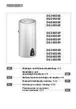 Preview for 1 page of Siemens DG10036E Installation And Operating Instructions Manual