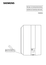 Предварительный просмотр 1 страницы Siemens DG30025 Assembly And Operating Instructions Manual