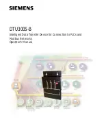 Preview for 1 page of Siemens DTU3005-B Operator'S Manual