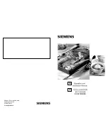 Siemens EC945RB90X Operation And Installation Manual предпросмотр