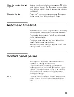 Предварительный просмотр 23 страницы Siemens EH.85DB11E Instruction Manual