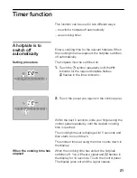 Preview for 21 page of Siemens EH70S501E Instruction Manual