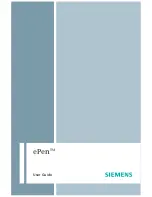 Siemens ePen User Manual preview