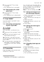 Preview for 19 page of Siemens EQ.700 integral User Manual