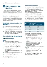 Preview for 12 page of Siemens EQ9+ S300 TI923 Series Instruction Manual