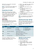 Preview for 17 page of Siemens EQ9+ S300 TI923 Series Instruction Manual