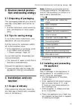 Preview for 13 page of Siemens EQ900 Information For Use