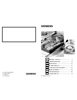 Предварительный просмотр 1 страницы Siemens ER326BB70E Operating Instructions Manual