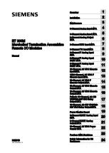 Siemens ET 200M Manual preview