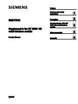 Preview for 1 page of Siemens ET 200S 1SI Function Manual