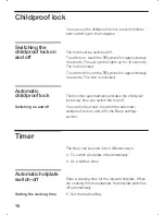 Предварительный просмотр 16 страницы Siemens ET975MD11Q Instruction Manual