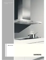 Siemens Extractor hood Instructions For Installation And Use Manual preview