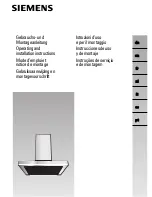 Siemens Extractor hood Operating And Installation Manual preview