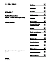 Preview for 1 page of Siemens FC300 Operating Instructions Manual